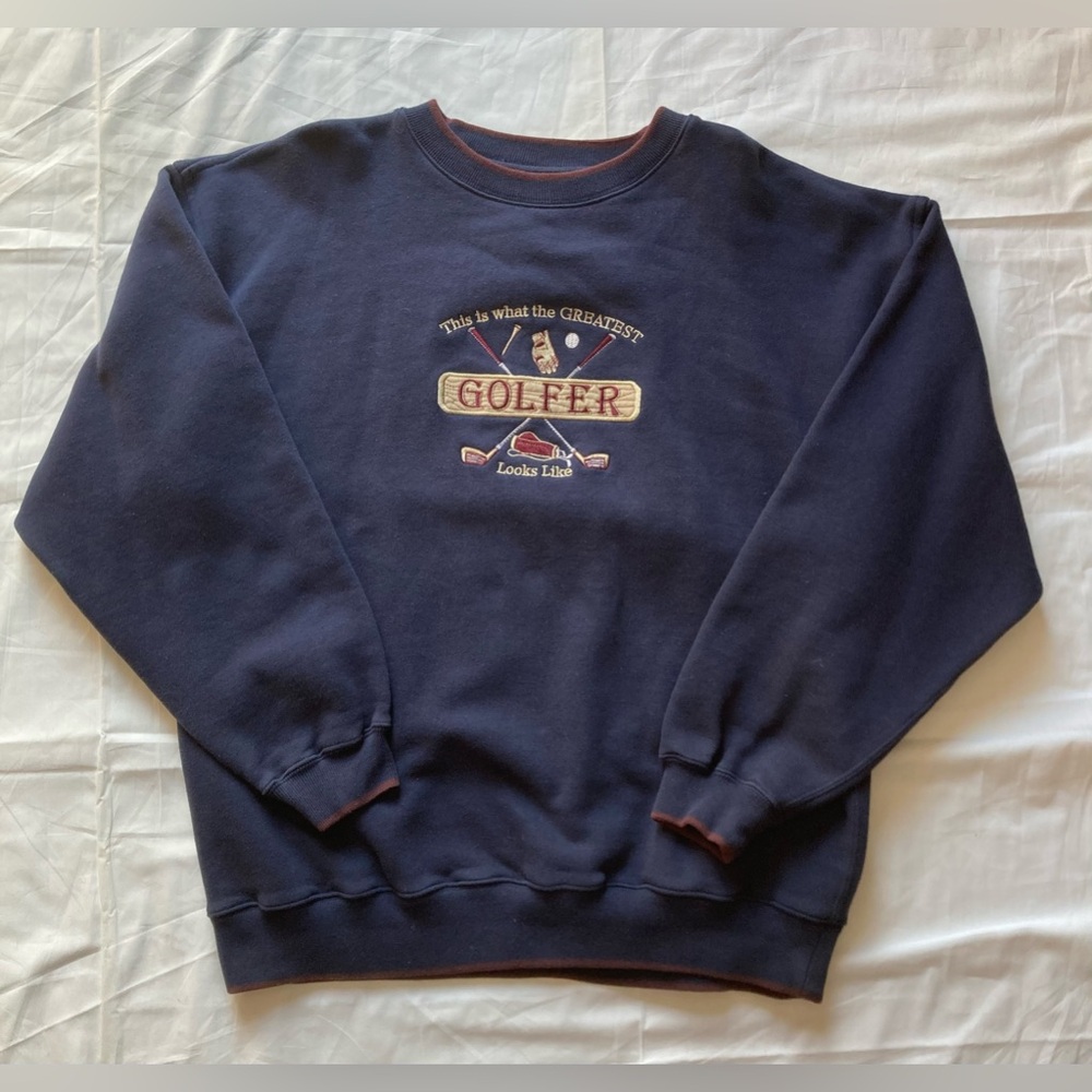 M&C Sport This Is What The Greatest Golfer Looks Like Sweatshirt VTG Mens Sz XL
